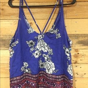 Strappy Floral Tank